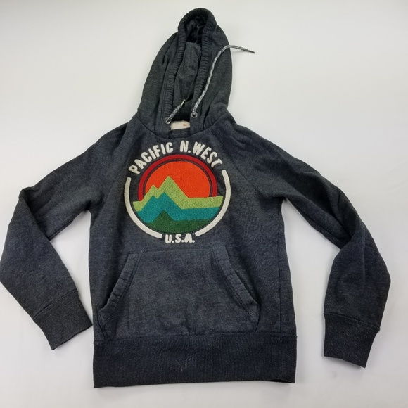 Aeropostale Sweaters - Cape Juby Gray Hoodie Sweater Pacific N West bca15